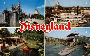 Disneyland, 1963, Message,Multiview, Magic Kingdom, ,Old Postcard