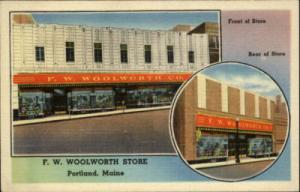 PORTLAND ME Woolworth Co WOOLWORTHS Old PC