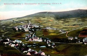 Germany Boehmisch Wiesenthal und Oberwiesenthal mit Fichtelberg