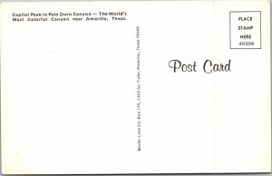 Postcard MOUNTAIN SCENE Amarillo Texas TX AM8110