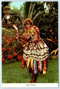 KOROLEVU BEACH HOTEL, Fiji ~ Male CLUB DANCER ca 1970s - 4x6 Postcard