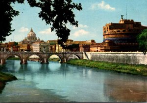 Italy Roma Rome Sant' Angelo Bridge and Castle