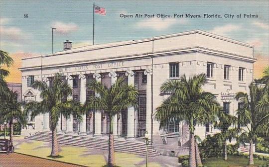 Florida Fort Myers Open Air Post Office City Of Palms