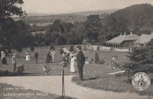 LLangammarch Wells Lawn Of Pump House Postcard