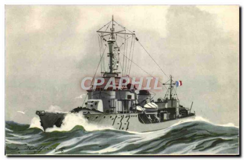 Postcard Old Torpedo Boat Haffner Bombard