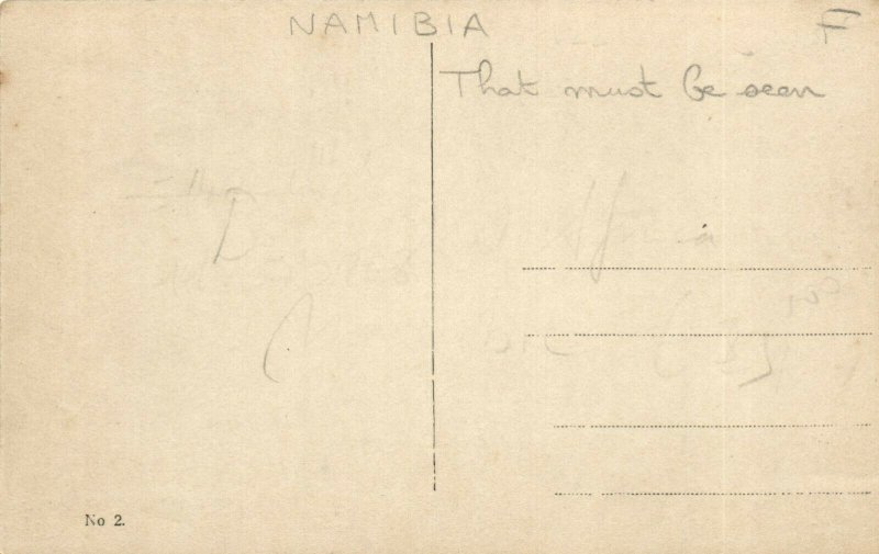 PC NAMIBIA, GERMAN SW AFRICA, DAS MUß MAN SEHEN, Vintage Postcard (b32580)