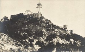 china, MACAU MACAO 澳門, Guia, Lighthouse (1910s) RPPC Postcard