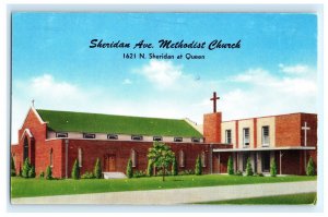 Sheridan Ave Methodist Church Tulsa OK Oklahoma Postcard (CM6)