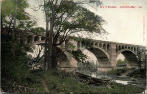 Postcard Big 4 Bridge in Greencastle, Indiana~131148