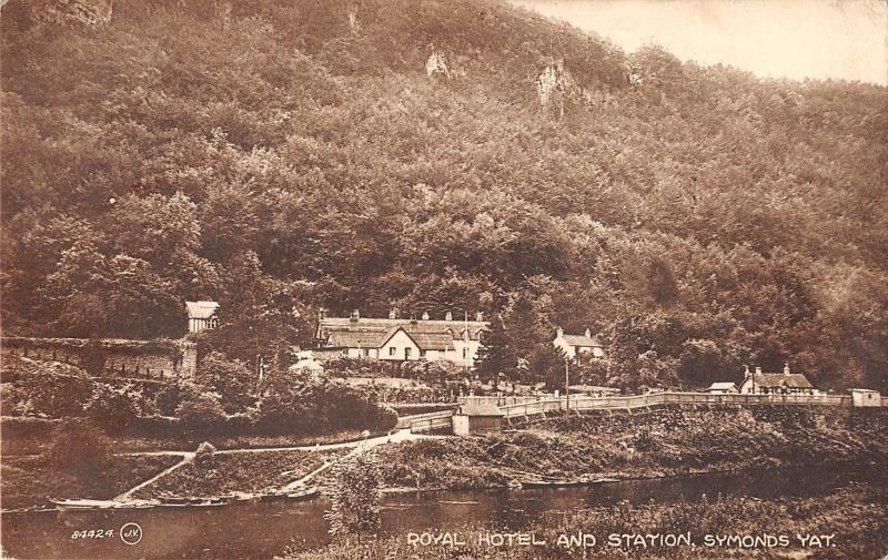 BR67205 royal hotel and station symonds yat    uk 14x9cm