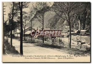 Postcard Old Industry Factory Universal Company & # & # 39Acetylene and 39ele...