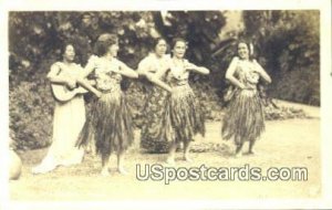 Real Photo - Hula Dancers - Misc, Hawaii HI