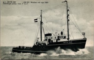 MT Witte Zee Ship Vintage Postcard 09.93