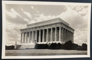 Mint USA Real Picture Postcard Lincoln Memorial Washington DC