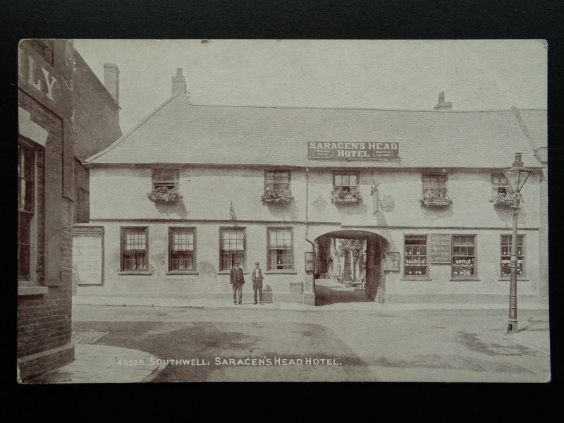 Nottinghamshire SOUTHWELL The Saracen's Head Hotel - Old Postcard by Photochrom