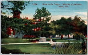 Lincoln NE-Nebraska, 1914 Campus University of Nebraska Vintage Postcard