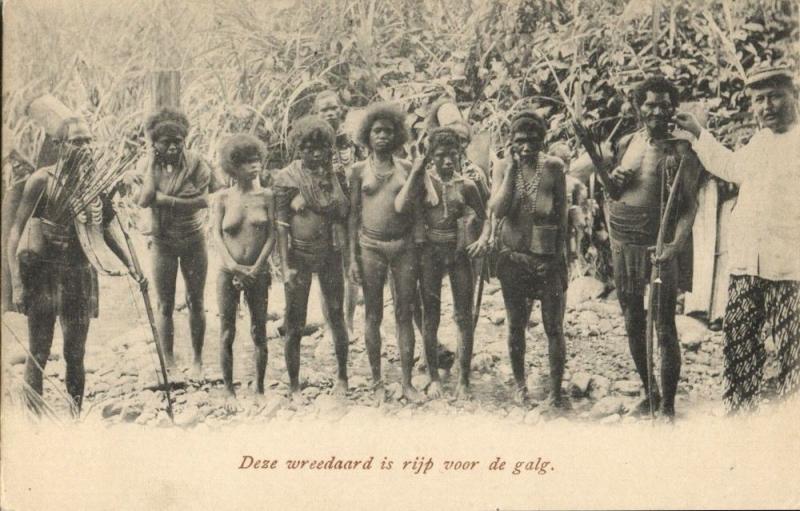 indonesia, SUNDA ALOR, Native Headhunters Family, Cannibals (1899) Postcard (2)