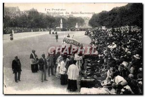 Old Postcard Lourdes Benediction of the Blessed Sacrament