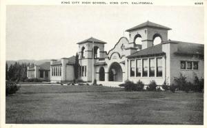 c1920 PNC Printed Postcard; King City High School CA Monterey County Unposted