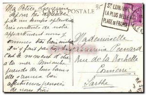 Old Postcard Saint Lunaire The Beach
