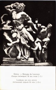 Greece Groupe de Laocoon Vintage Postcard C138