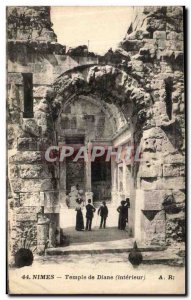 Old Postcard Nimes Temple of Diana