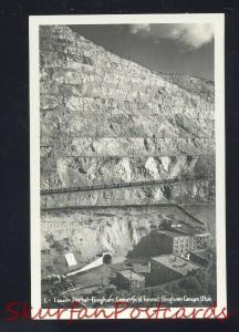 RPPC BINGHAM CANYON UTAH COPPERDIELD TUNNEL MINE MINING REAL PHOTO POSTCARD