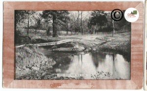 Vintage Postcard Creek Scene Near Twin Cities 1908,  Country Scene in Minnesota