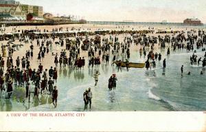 NJ - Atlantic City. View of the Beach