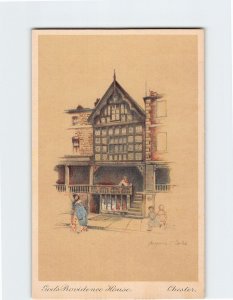 Postcard Gods Providence House Chester England