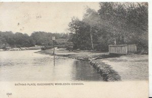 London Postcard - Bathing Place - Queensmere - Wimbledon Common - Ref 4914A