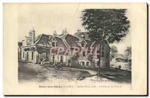 Old Postcard Bray Bray Sur Seine former L & # 39Arbre De La Liberte