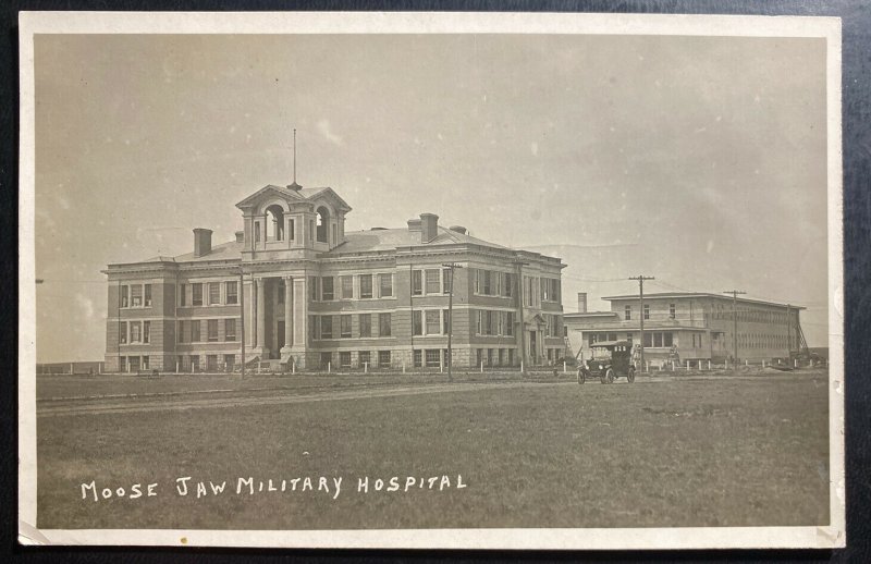 Mint Canada Real Picture Postcard Moose Jaw Military Hospital