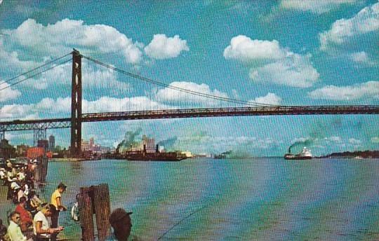 The Ambassador Bridge Detroit Michigan