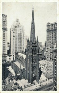 USA New York City Trinity Church Broadway and Wall Street 03.78