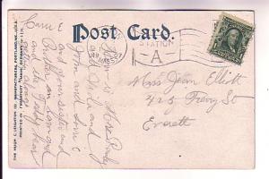 Methodist Church, Massachusetts, Used 1907 Flag Cancel