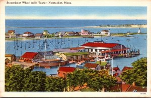 Massachusetts Nantucket Steamboat Wharf From Tower