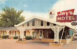 VANDALIA, IL Illinois  JAY'S MOTEL  Roadside  FAYETTE CO  1971 Chrome Postcard