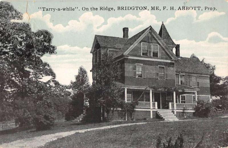 Bridgton Maine view of Tarry-a-while on the ridge antique pc Y11798