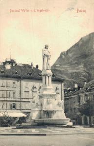 Italy Denkmal Walther v.d Vogelweide Bozen 02.07