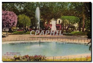 Old Postcard Draguignan The Public Garden