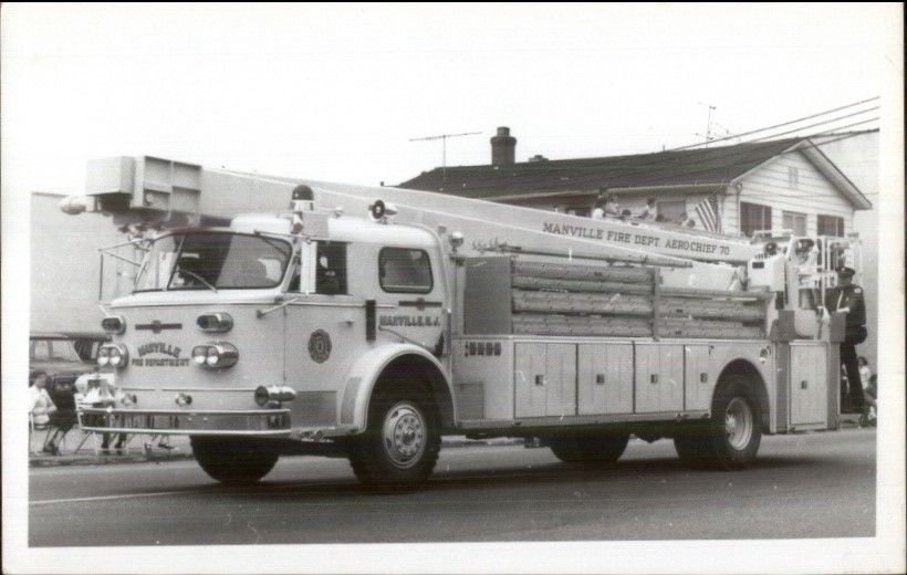 Manville NJ Fire Engine 1960s70s Real Photo Postcard United States New Jersey Other