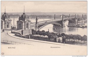 MAINZ, Rhineland-Palatinate, Germany, 1900-1910's; Strassenbrucke