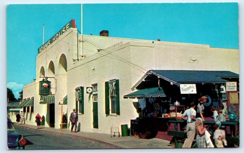 MARBLEHEAD, MA Massachusetts~ Roadside ADAMS HOUSE RESTAURANT c1950s  Postcard