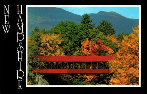 Bridge Covered Bridge Over Saco River At Conway New Hampshire