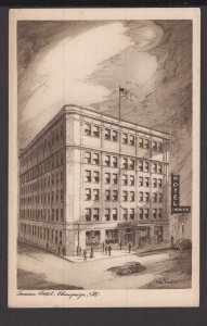 Illinois Champaign - Urbana, Inman Hotel, Home of University of Illinois ~ WB