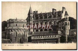 Old Postcard Amboise Chateau