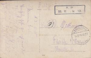 RP of German Officer on Card Posted From Field 1915