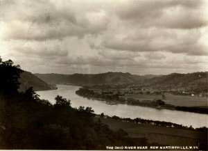 c1905 Ohio River Near Martinsville West Virginia WV RPPC Photo Antique Postcard 