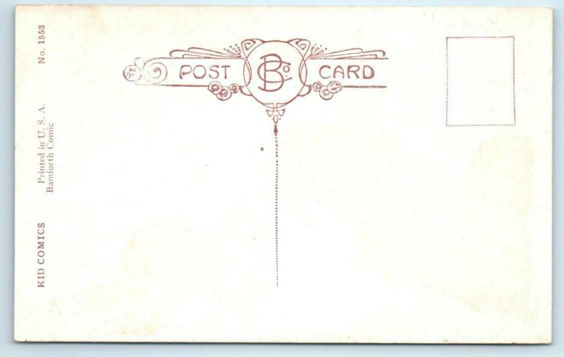 Bamforth KID COMICS ~ GET WELL CARD Children ca 1920s  Postcard